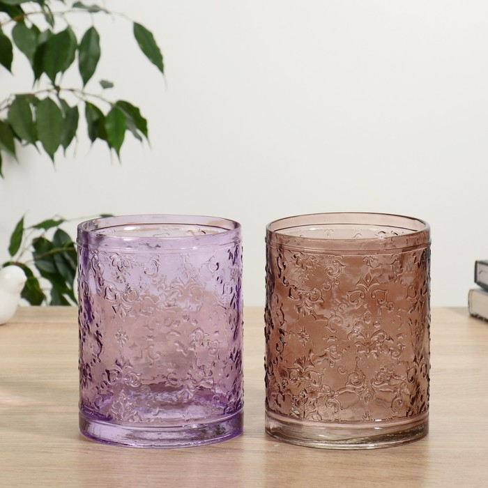 Ваза  Ваза "Джеремми-2" d-11см, h-15см с орнаментом цветной микс