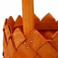 Набор корзин плетёных, 2 шт., 20&times;20&times;12 см, 16&times;16&times;10 см, ива, натуральный цвет