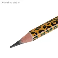 Карандаш чернографитный 3 мм ArtGraphix. Fun "Леопард", НВ, трёхгранный, пластиковый корпус