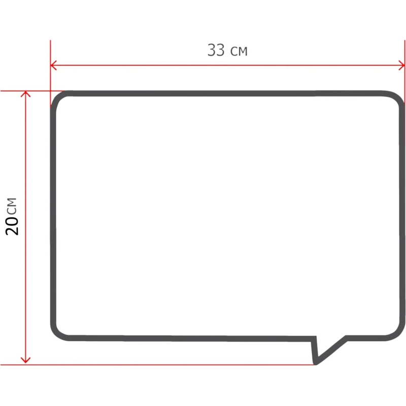 Доска пробковая магнитная фигурная Чат