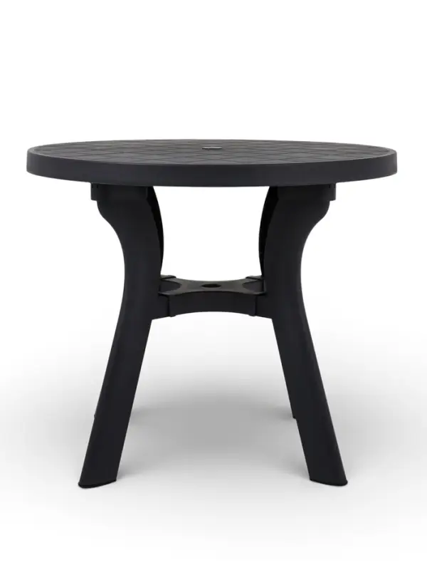 Стол садовый &laquo;Атлант&raquo;, 80&times;80&times;76.5 см, круглый, пластиковый, цвет графитовый