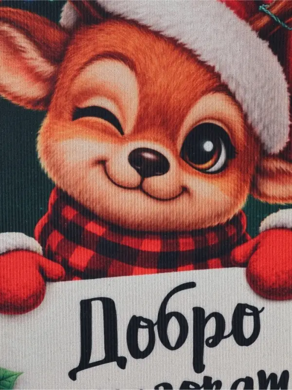 Коврик придверный &laquo;Новогодний&raquo;, 60&times;40 см