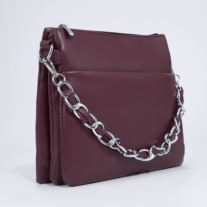 Сумка кросс-боди на молнии, цвет бордовый Сумка кросс-боди на молнии, цвет бордовый