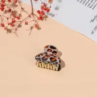 Крабик для волос &laquo;Шёлк&raquo;, лео, 4&times;2.5 см, МИКС