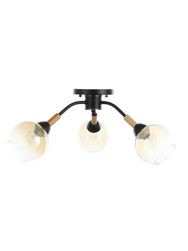 Люстра потолочная BayerLux &laquo;Гундер&raquo;, 3хЕ27, 40 Вт, черный, 57&times;57&times;25 см