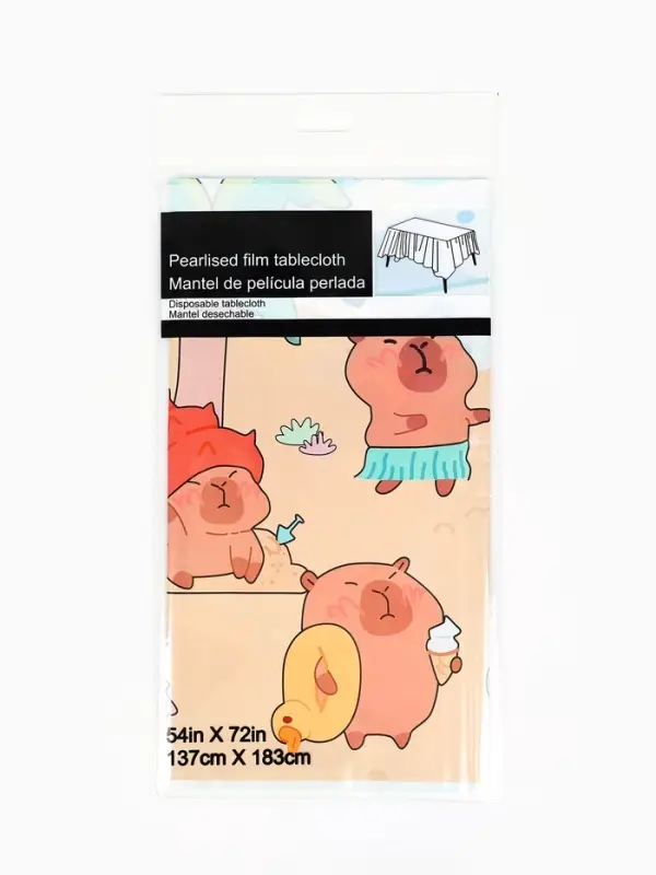Скатерть одноразовая &laquo;Капибара&raquo;, 137х183 см