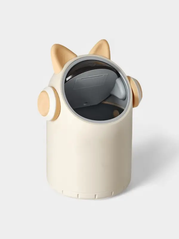 Ведро для мусора сенсорное, 2 л, в ушах и наушниках, бежевое Ведро для мусора сенсорное, 2 л, в ушах и наушниках, бежевое