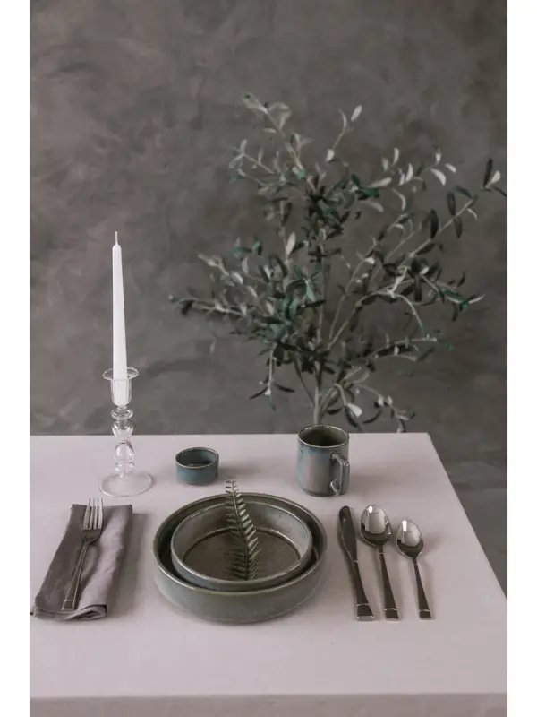 Тарелка глубокая Magistro Shadow, 680 мл, d=17 см, с бортом 4.3 см, фарфор, серая