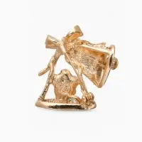 Брошь &laquo;Колокольчики&raquo;, белая в золоте