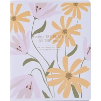 Тетрадь общая, BS, А5, 48л., клетка, скрепка. April, цветы N4151