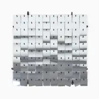 Панель с пайетками для фотозоны 30&times;30 см, серебристый