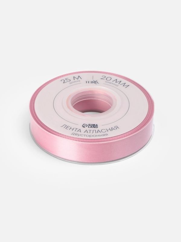 Лента атласная двухсторонняя №158 20мм*25±1м сакура TR Лента атласная двухсторонняя №158 20мм*25±1м сакура TR
