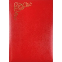 Папка адресная б/в красная 15А001 Виньетка/10/ 15А001_к