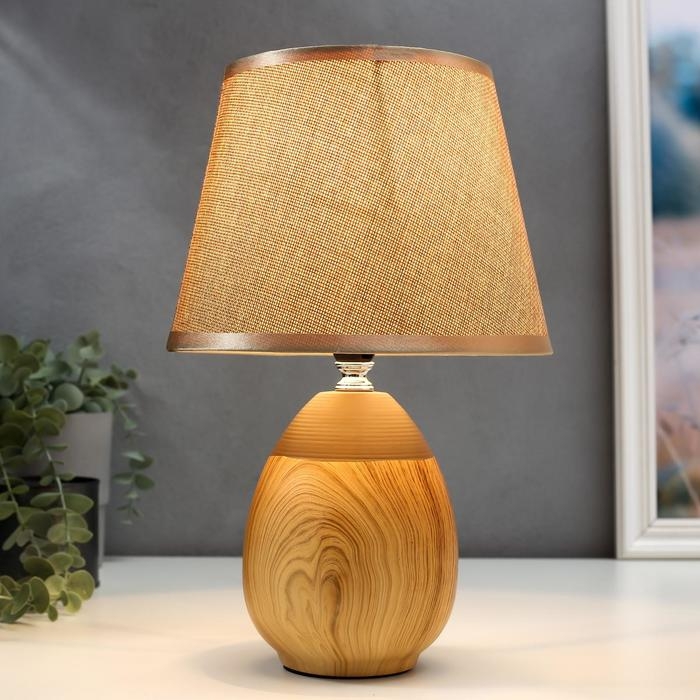 Лампа настольная 16305/1BR E14 40 Вт светлое дерево 20×20×31 см Лампа настольная 16305/1BR E14 40 Вт светлое дерево 20×20×31 см