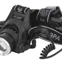 Фонарь налобный светодиодный 5Вт 400/200Лм IP40 SMD 3 режима аккумуляторный GA-805