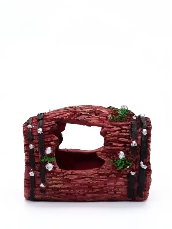 Декор для аквариума, грот - Дырявый бочонок, 9&times;6 см