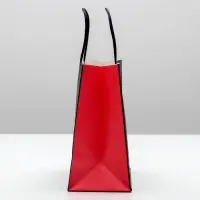 Пакет подарочный новогодний &laquo;Деда мороза не существует&raquo;, 22&times;22&times;11 см