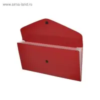 Папка 260&times;138 мм (Travel), 4 отделения, 400 мкм, ErichKrause Matt Classic, на кнопке, тиснение &laquo;песок&raquo;, микс