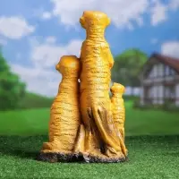 Садовая фигура из гипса &laquo;Сурикаты&raquo;, 36.5&times;14&times;22 см