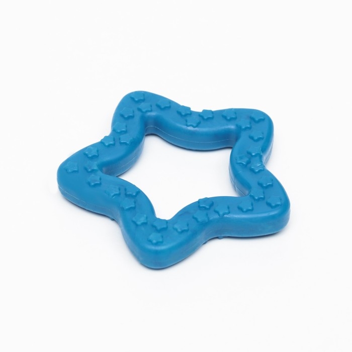 Игрушка жевательная суперпрочная Игрушка жевательная суперпрочная "Звезда", 8 см, голубая