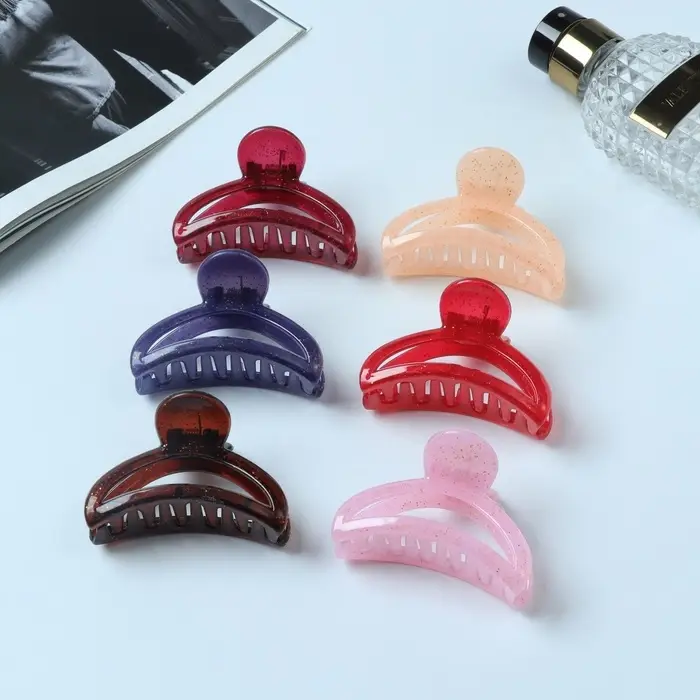 Крабик для волос «Глория», дуга, 7 см, МИКС Крабик для волос «Глория», дуга, 7 см, МИКС