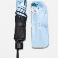 Зонт механический &laquo;Цветочный букет&raquo;, эпонж, 4 сложения, 8 спиц, R=48/56 см, d=96 см, МИКС