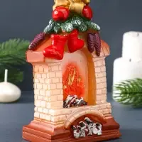 Свеча фигурная "Новогодний камин" 5,5х9х15 см