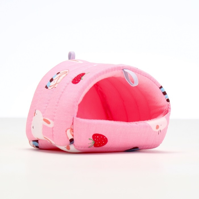 Домик для грызунов  Домик для грызунов "Кролик", розовый