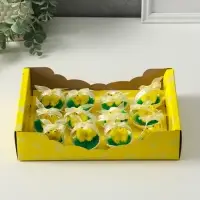 Фигурка пасхальная &laquo;Цыплята в корзинке с яичком&raquo;, набор 12 шт., 5&times;5&times;5 см