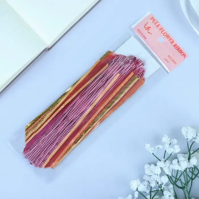 Подарочный бант - шар №5 &laquo;Узор&raquo;, красный, для упаковки подарков