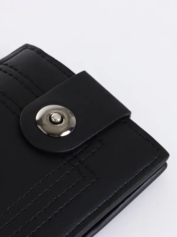 Портмоне мужское на магните, чёрное