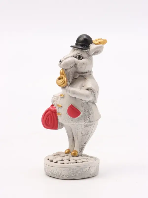 Фигурка декоративная &laquo;Баран с трубкой&raquo;, 9&times;4 см, серая
