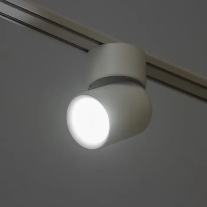 Светильник трековый BayerLux SLIM &laquo;Бочонок&raquo;, LED, 10 Вт, 3000K-6000К, 48 В, CRI90, 6.3&times;6.3&times;14.5 см, белый