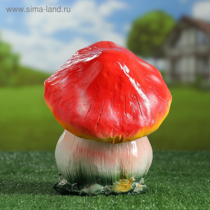 Садовая фигура  Садовая фигура "Гриб с лицом" 23см