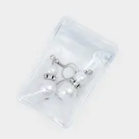 Органайзер-упаковка набор для хранения украшений QF, с зип-лок замком 10 шт., 6&times;4 см, прозрачный