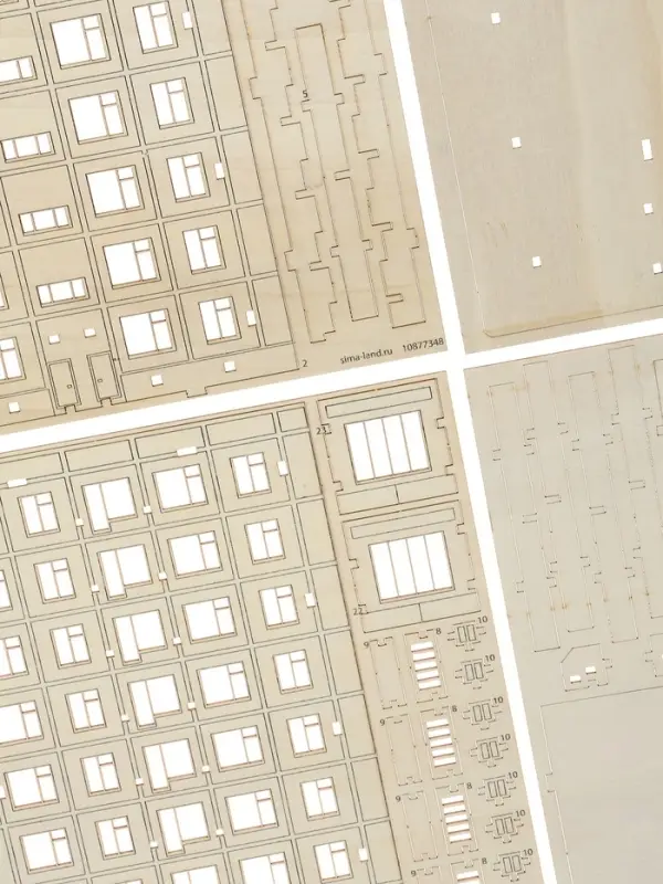 Лесная мастерская Деревянный конструктор Брежневка 99 деталей Лесная мастерская Деревянный конструктор Брежневка 99 деталей
