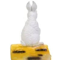 Садовая фигура из гипса &laquo;Зайка на бревне&raquo;, 44&times;18&times;27 см