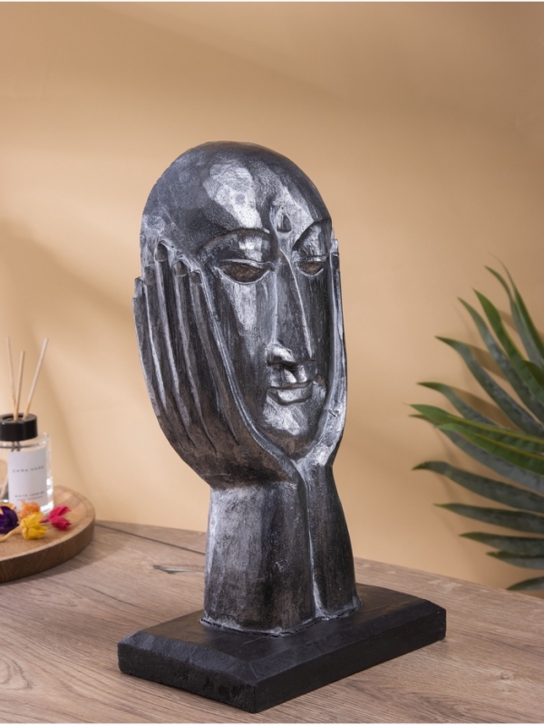 Сувенир интерьерный  Сувенир интерьерный "Маска в руках" дерево, 20х13х35 см