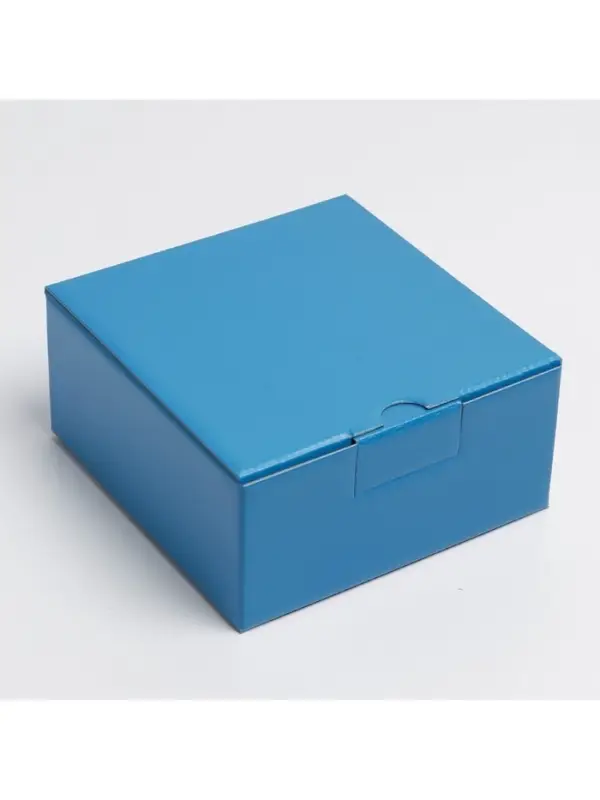 Коробка подарочная складная, упаковка, «Синяя», 15 х 15 х 7 см Коробка подарочная складная, упаковка, «Синяя», 15 х 15 х 7 см