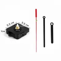 Часовой механизм со стрелками &laquo;Соломон-8&raquo;, плавный ход, шток 16 мм, стрелки 72/95/98 мм