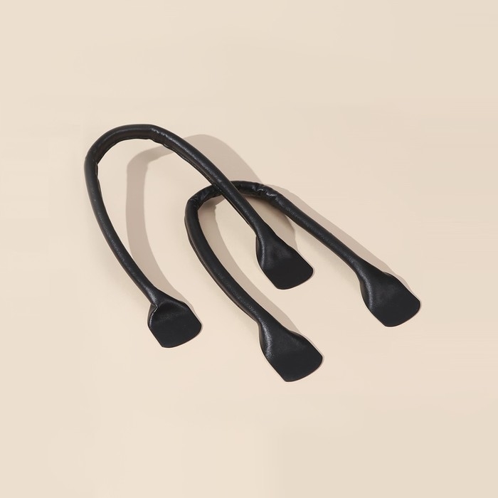 Ручки для сумки, пара, 44 ± 1 × 1 см, цвет чёрный