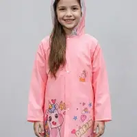 Дождевик детский, рост 100-110, розовый