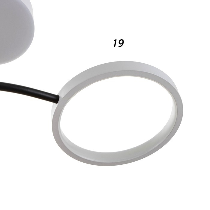 Люстра с ПДУ 2299/7WT LED 136Вт 3000-6000К белый 77х77х18 см BayerLux