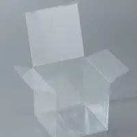 Складная коробка из PVC, прозрачная, 7&times;7&times;7 см