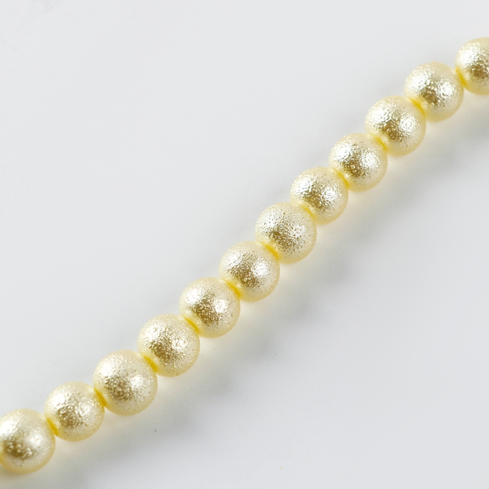 Бусины из стекла, набор 78 шт., размер 1 шт. — 10 мм, цвет белый