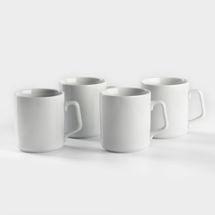 Набор фарфоровых кружек «Эльза», 350 мл, 4 предмета Набор фарфоровых кружек «Эльза», 350 мл, 4 предмета