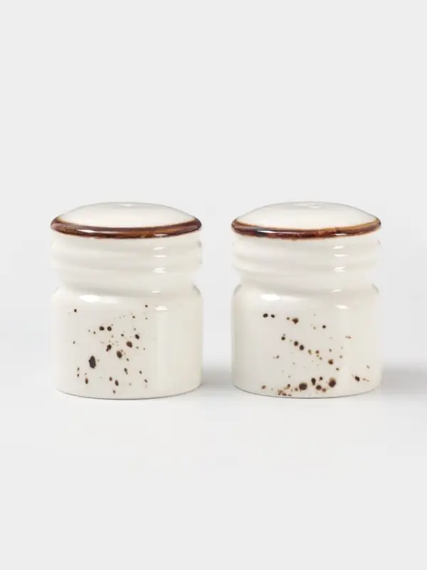 Набор для специй Magistro &laquo;Церера&raquo;, 2 предмета: солонка, перечница, фарфор, белый