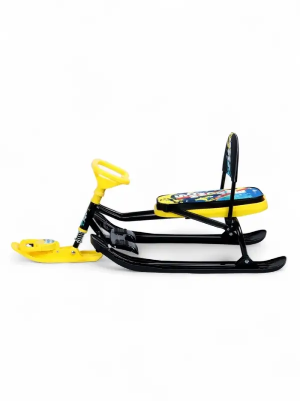 Снегокат &laquo;Тимка спорт 4-1 Зимний спорт&raquo;, ТС4-1/С, со спинкой и ремнём безопасности