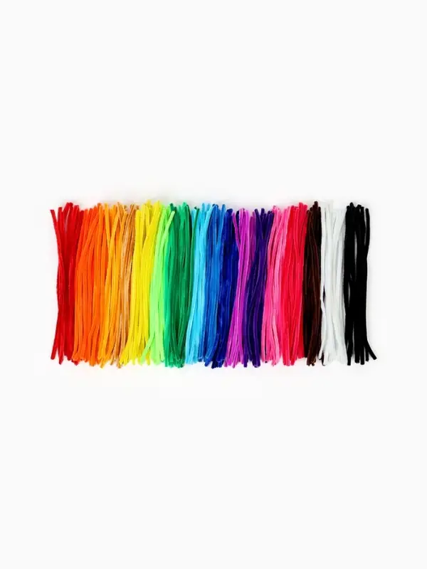 Синельная проволока, набор 200 шт, размер 1 шт 30х0,8 см, 20 цветов Синельная проволока, набор 200 шт, размер 1 шт 30х0,8 см, 20 цветов