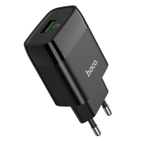 Сетевое зарядное устройство Hoco C72Q, 18 Вт, USB QC3.0 - 3 А, черный